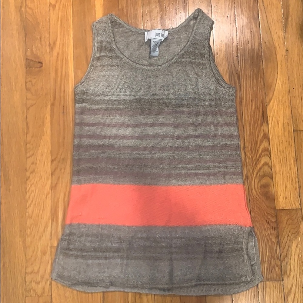 Joan Vass Sweater Tank Top